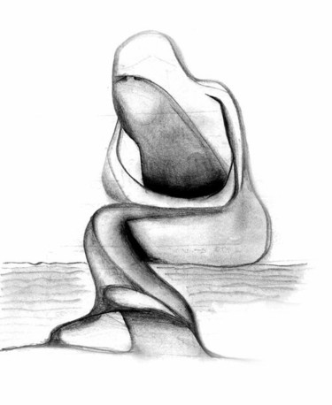 Disegno intitolato "Vuoto incolmabile_A…" da Andrea Pistoni, Opera d'arte originale