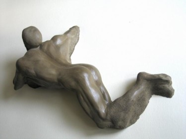 Sculpture intitulée "Il Titano (nascita)" par Andrea Pistoni, Œuvre d'art originale, Terre cuite