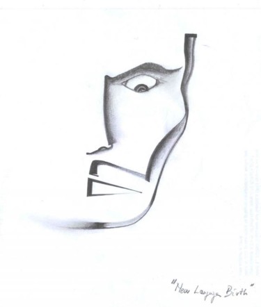 Disegno intitolato "New Language Birth" da Andrea Pistoni, Opera d'arte originale, Altro