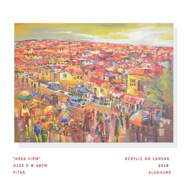 Pintura titulada "Area View" por Pitar Alakhume Signature Art Gallery, Obra de arte original, Acrílico