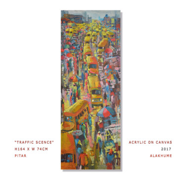 "Traffic Scene" başlıklı Tablo Pitar Alakhume Signature Art Gallery tarafından, Orijinal sanat, Akrilik