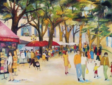 Painting titled "A MENTON - HUILE SU…" by Pitault, Original Artwork