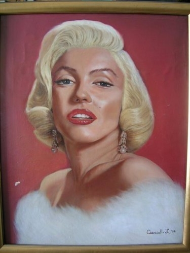 Painting titled "Marylin Monroe olio…" by Luigi Cianciulli, Original Artwork