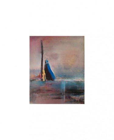Peinture intitulée "bateau ivre" par Pivas, Œuvre d'art originale, Huile