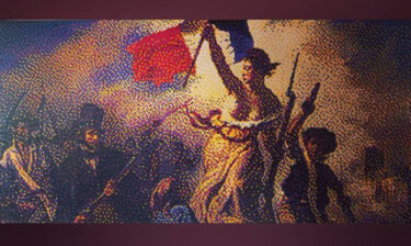 Scultura intitolato "Liberté ô Lego" da Pix'Elle Art Mosaïque, Opera d'arte originale, Mosaico