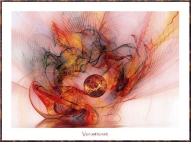 Digitale Kunst mit dem Titel "Venustransit" von Georg Hübner, Original-Kunstwerk