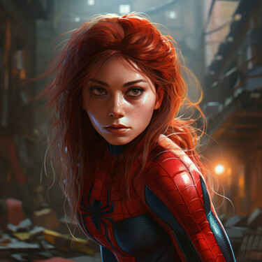 Digital Arts titled "Madame Web" by Pixinxt, Original Artwork, AI generated image