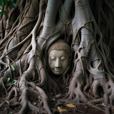 Arte digital titulada "Thailand Ayutthaya" por Pixinxt, Obra de arte original, Imagen generada por IA
