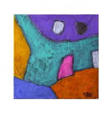 People 2 - Expressionnisme abstrait Peinture intitulée "People 2 - Expressi…" par Jacqueline Pizano, Œuvre d'art originale, Acrylique Monté sur Châssis