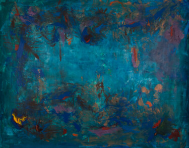 Painting titled "Deep Ocean" by Pizolik, Original Artwork, Acrylic