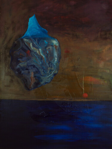 Malerei mit dem Titel "Iceberg" von Pizolik, Original-Kunstwerk, Acryl