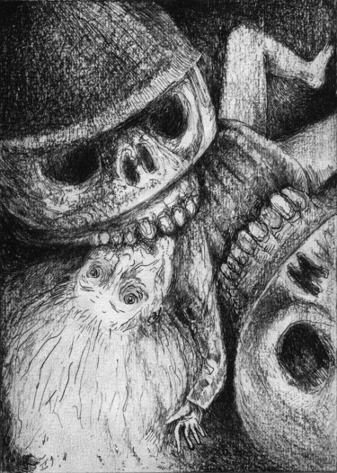page 3 Drawing titled "page 3" by Patrick Jannin, Original Art, Ink