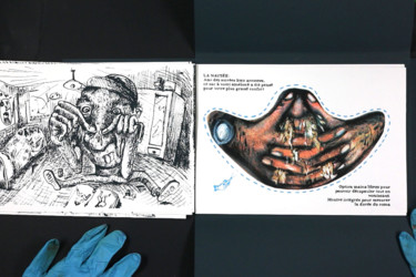 Estampas & grabados titulada "respire pas - extra…" por Patrick Jannin, Obra de arte original, Serigrafía