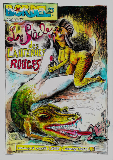 Zeichnungen mit dem Titel "Le Siècle des Lante…" von Patrick Jannin, Original-Kunstwerk, Tinte