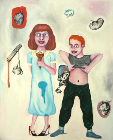 Peinture intitulée "Les enfants des aut…" par Patrick Jannin, Œuvre d'art originale