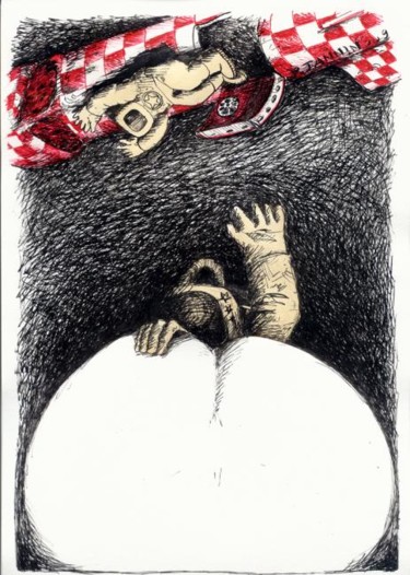 图画 标题为“Demandez la Lune !” 由Patrick Jannin, 原创艺术品, 其他