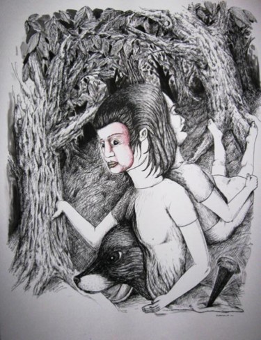 Рисунок под названием "Le Miel Sauvage de…" - Patrick Jannin, Подлинное произведение искусства, Другой
