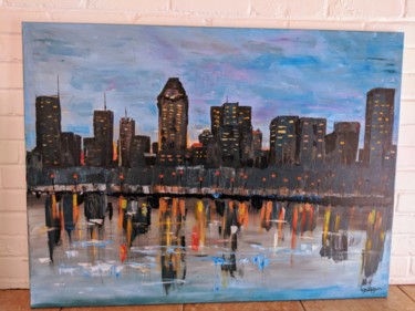 Peinture intitulée "Montréal" par P R O V I D E N C E, Œuvre d'art originale, Acrylique