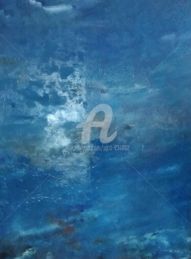Картина под названием "ORAGE 2" - Pjc, Подлинное произведение искусства, Масло Установлен на Деревянная рама для носилок