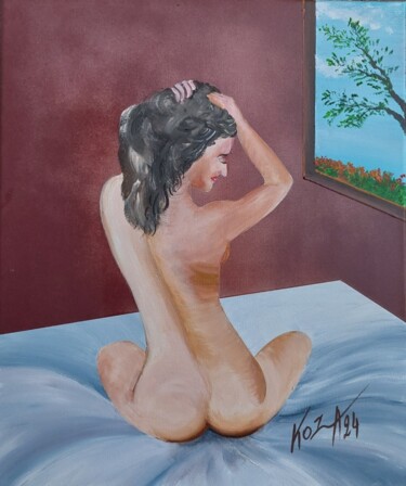 Painting titled "Féminart 3" by Pascal Koza, Original Artwork, Acrylic