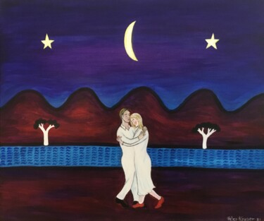 Painting titled "Valentines" by Peter Kruger, Original Artwork, Acrylic