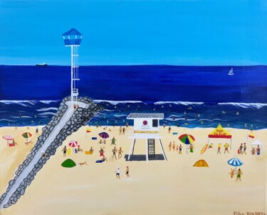 Painting titled "Summertime # 1" by Peter Kruger, Original Artwork, Acrylic