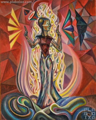 Painting titled "Magician-83" by Plaboixó, Original Artwork, Oil