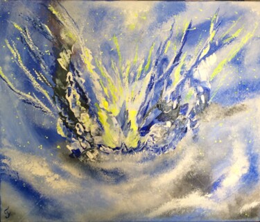 Painting titled "Splash, Acrylic Abs…" by Plakhotnyk Nataliia, Original Artwork, Acrylic