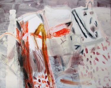 Картина под названием "Almost lost" - Plamen Russev, Подлинное произведение искусства, Акрил Установлен на Деревянная рама д…