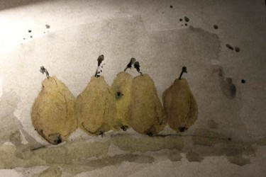 Pintura titulada "Pears" por Plamen Enev, Obra de arte original