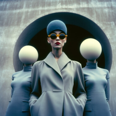 数字艺术 标题为“FashionTecture” 由Planète Inexistante, 原创艺术品, AI生成的图像