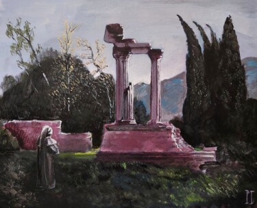 Pintura intitulada "Ruines" por Pierre-Louis Calatayud (PL artwork), Obras de arte originais, Acrílico Montado em Armação em…