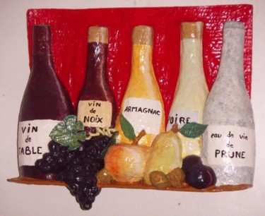 Sculpture intitulée "Cinqfruits...parjour" par La Plasticerie, Œuvre d'art originale