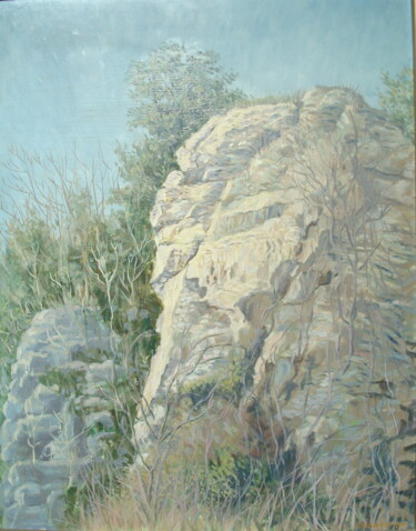 Painting titled "cevennes" by Bob Du Sud, Original Artwork, Oil