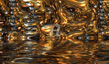 Arte digitale intitolato "Oro Colato" da Plauso Nivo Battistini, Opera d'arte originale, Lavoro digitale 2D