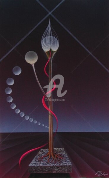 Pittura intitolato "Space 20" da Plauso Nivo Battistini, Opera d'arte originale, Olio