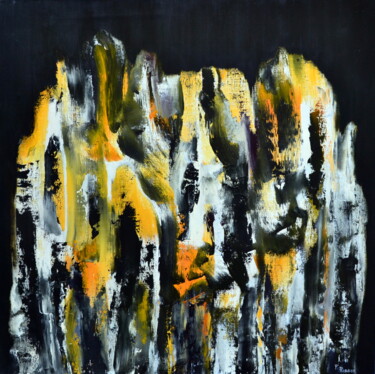 Painting titled "abstraction figurat…" by Fabrice Plisson, Original Artwork, Oil