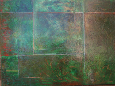 Malerei mit dem Titel "Abstracts series Gr…" von Rob Jackson, Original-Kunstwerk, Öl