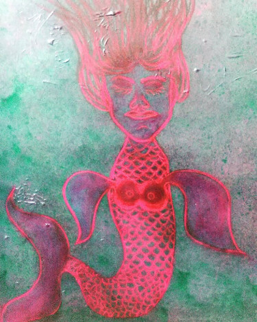 Painting titled "mermaid.jpg" by Rob Jackson, Original Artwork
