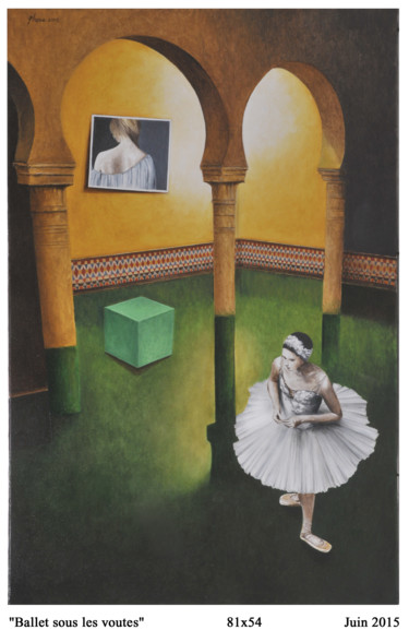 Peinture intitulée "ballet-sous-les-vou…" par Plumerand Frédéric, Œuvre d'art originale, Huile