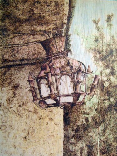 Pintura titulada "Farol del molino" por Pluna, Obra de arte original, Oleo