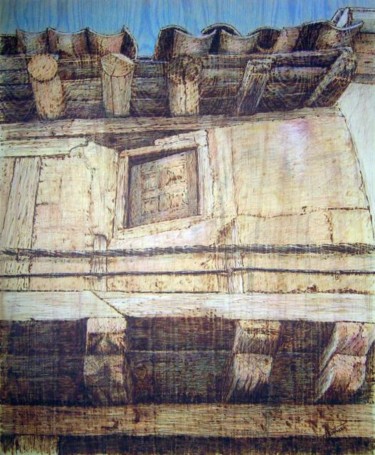 Painting titled "Ventanillo" by Pluna, Original Artwork