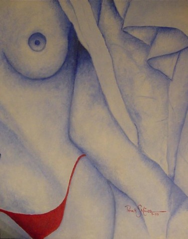 Painting titled "Blue Nude" by Patrick Miller, Original Artwork
