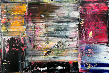 Schilderij getiteld "Blurred Lines" door Preston M. Smith (PMS), Origineel Kunstwerk, Acryl