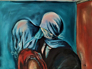 Painting titled "SURREALISM PAINTING…" by Prosto Nastasya, Original Artwork, Oil