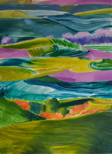 Peinture intitulée "“The Colours of a D…" par Seha Nur Karatas, Œuvre d'art originale, Huile