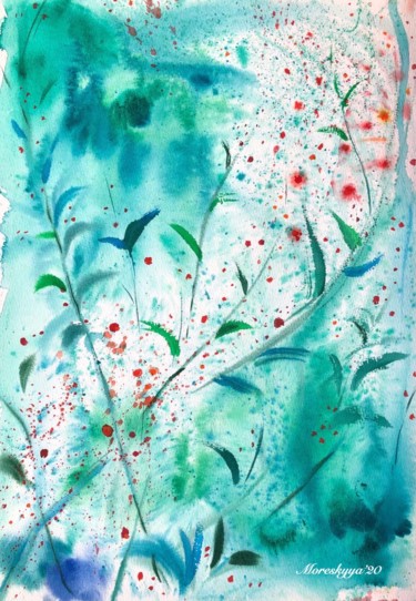 Картина под названием ""Сердце леса" аквар…" - Анна Морская, Подлинное произведение искусства, Акварель