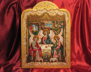 Рисунок под названием "Св. Троица" - Helen Arts, Подлинное произведение искусства, Другой
