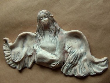 Escultura titulada "Angels' Inspiration…" por Podl, Obra de arte original, Arcilla polimérica