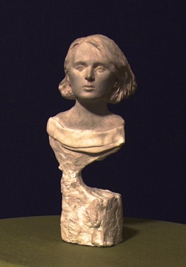 Escultura intitulada "portret aktorki" por Podl, Obras de arte originais, Argila do polímero